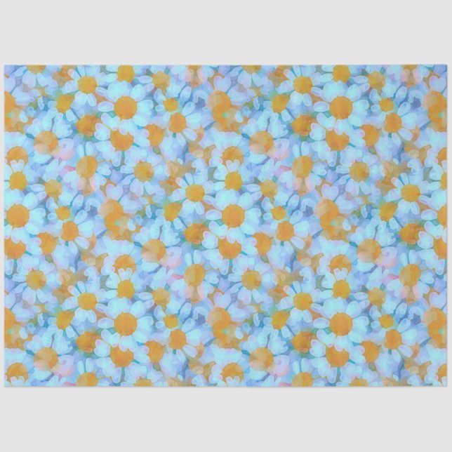 Papel De Seda Margaridas e Renda (Frente )