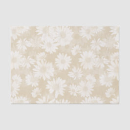 Papel De Seda Margaridas neutras