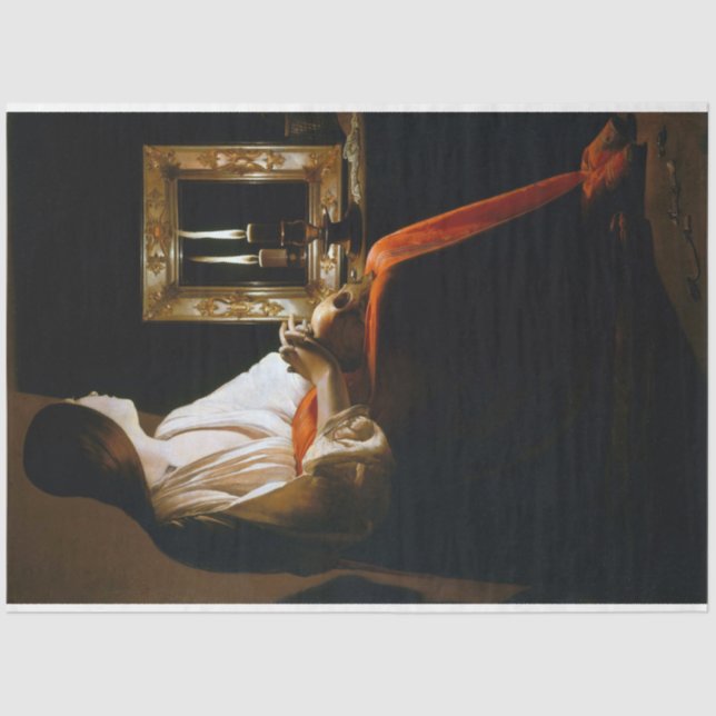 Papel De Seda Maria Repenting, La Tour (Frente )