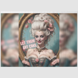Papel De Seda Marie Antoinette Deixou-Os Comer A Desnute Do Bolo