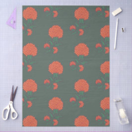 Papel De Seda Marigold on Green