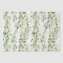 Papel De Seda Marinha Branca Verde Deixa Selva Selvagem Aniversá