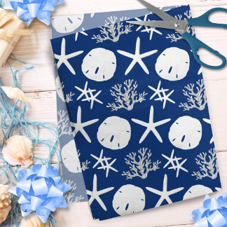 Papel De Seda Marinho Azul Costeiro, Peixe-Areia de Natal