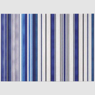 Papel De Seda Marinho de Verão Blue Boat Trendy Strips