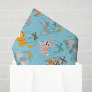 Papel De Seda Marionette Puppeteer, Animais Frescos, Padrão