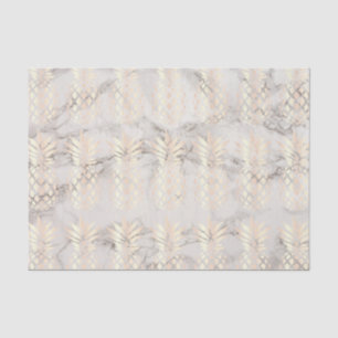 Papel De Seda Mármore de abacaxi de ouro rosa de cobre de pintin