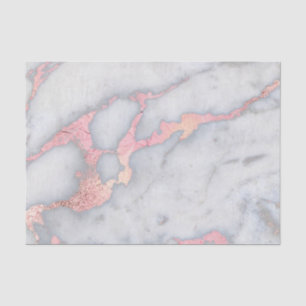 Papel De Seda Mármore do brilho de Rosegold da sereia