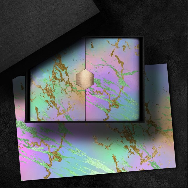 Papel De Seda Mármore Milenar | Ombre Pastel Arco-íris Divertido (Criador carregado)