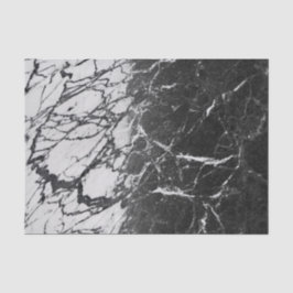 Papel De Seda Mármore Preto e Branco Moderno Glam Festas da Moda