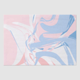 Papel De Seda Mármore Rosa Branco Azul Redemoinho Abstrato Bebê
