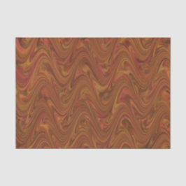 Papel De Seda Marmoreio Marrom Laranja Verde Padrão