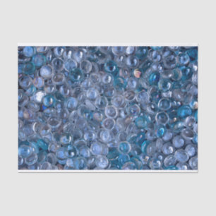 Papel De Seda Mármores de vidro claros e azul matizados na águ