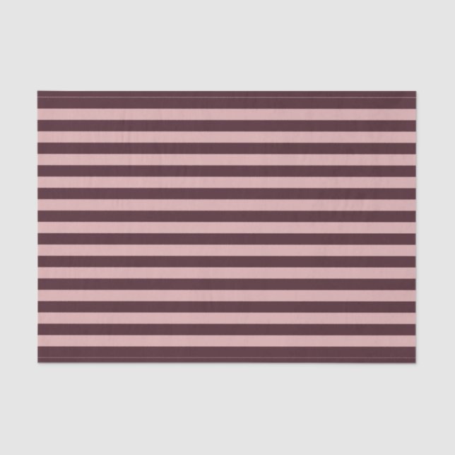 Papel De Seda Maroon e Stripes Rosa (Frente )