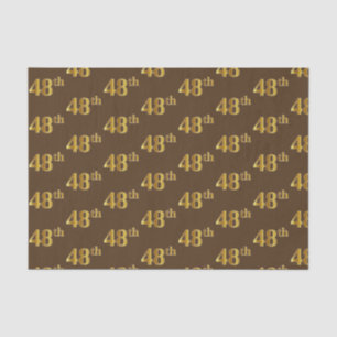 Papel De Seda Marrom, Faux Dourado 48º (quarenta e oitavo) Event