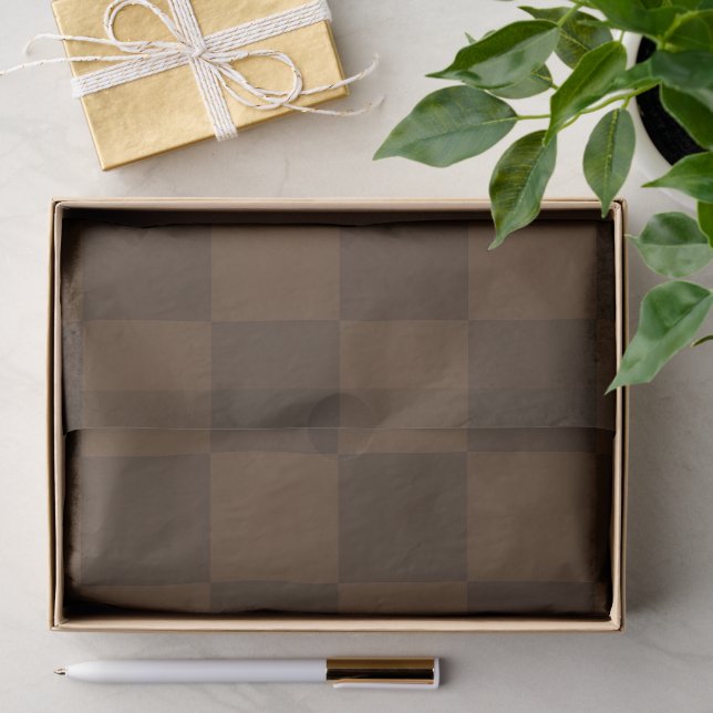 Papel De Seda Marrom Rico e Atemporal e Terroso Marrom Escuro  (Presente)