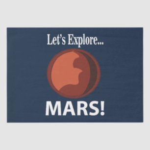 Papel De Seda Marte Vamos Explorar Marte