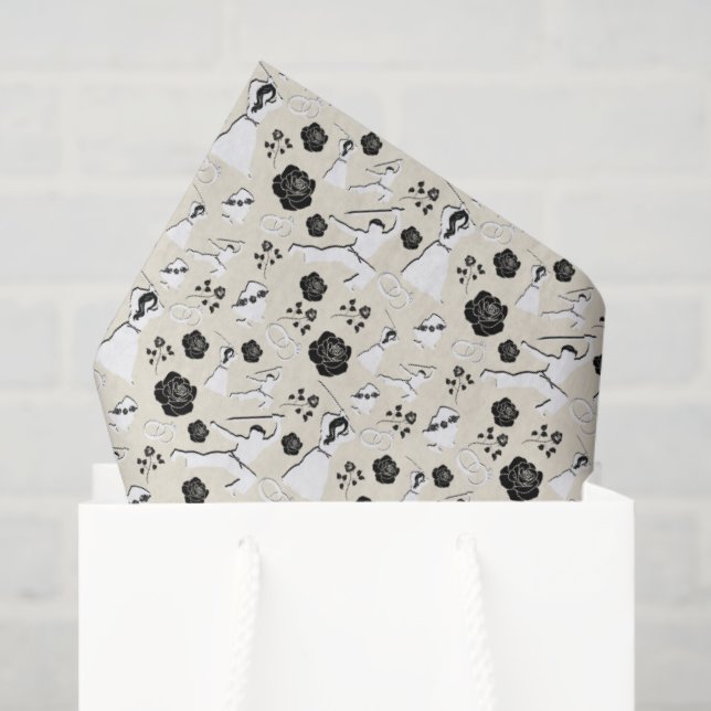 Papel De Seda Martial Arts Wedding Tissue Paper (Sacola de presentes)