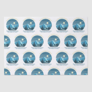 Papel De Seda Martinez Família Feliz Natal de Nossa Casa