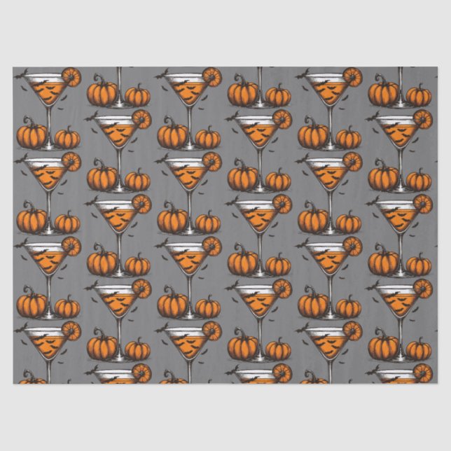 Papel De Seda Martini de Abóbora (Frente )