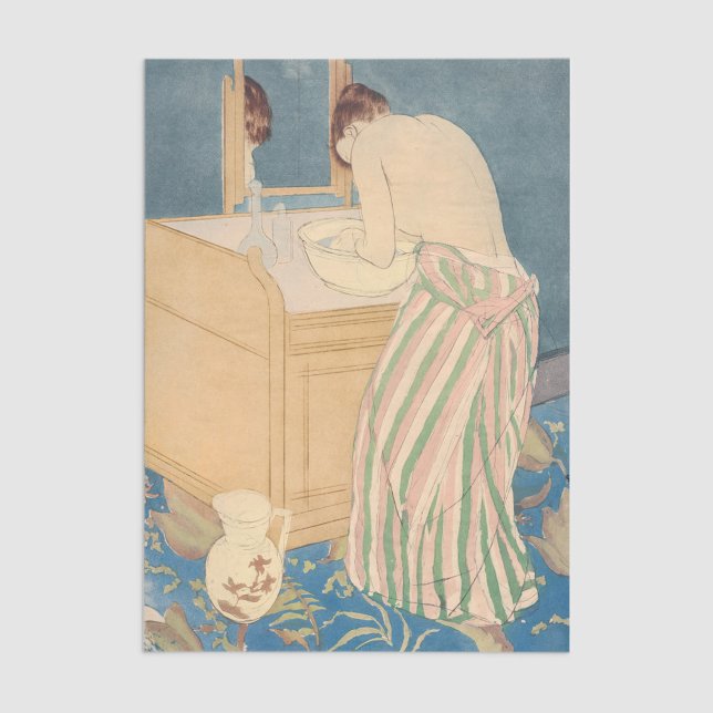 Papel De Seda Mary Cassatt - Mulher Bathing (Criador carregado)