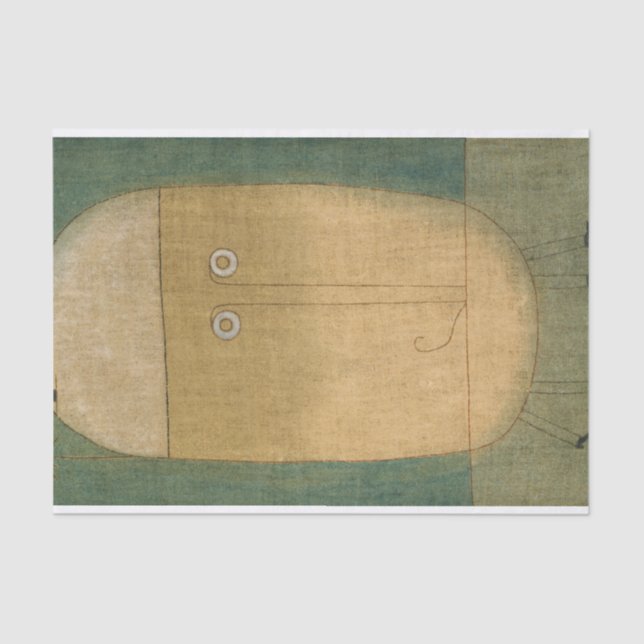 Papel De Seda Máscara do Medo por Paul Klee (Frente )