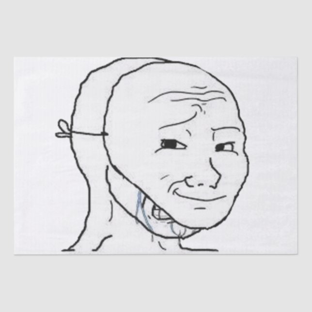 Papel De Seda máscara sorridente (Frente )