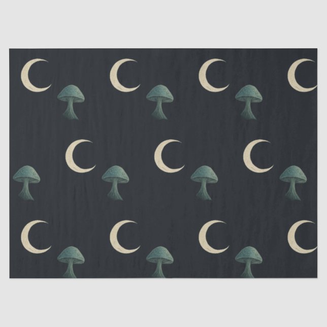Papel De Seda Mascarada ao Luar Halloween Elegante (Frente )