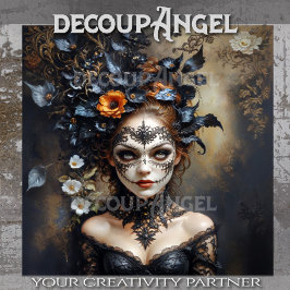 Papel De Seda Mascarada de meia-noite - Dissociação de Elegância