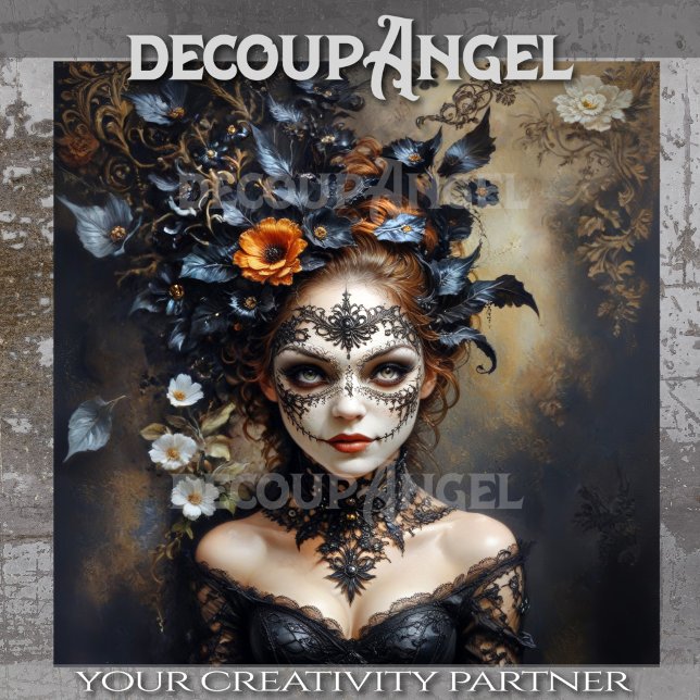 Papel De Seda Mascarada de meia-noite - Dissociação de Elegância (Criador carregado)