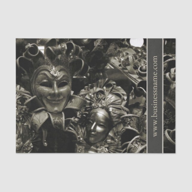 Papel De Seda Mascarada escuro (Frente )