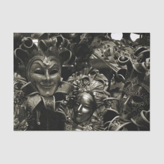 Papel De Seda Mascarada escuro (Frente )