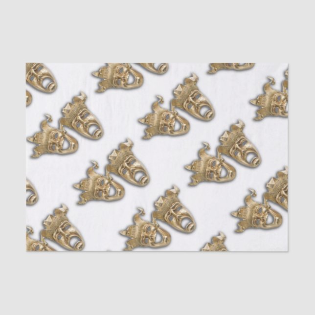 Papel De Seda Máscaras de Teatro de Comédia e Tragédia (Frente )