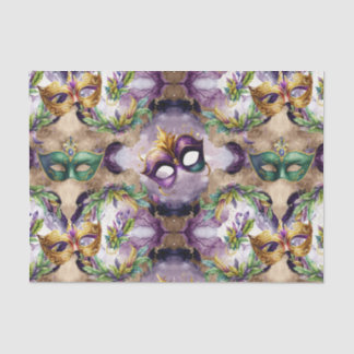 Papel De Seda Máscaras Mardi Gras Elegantes