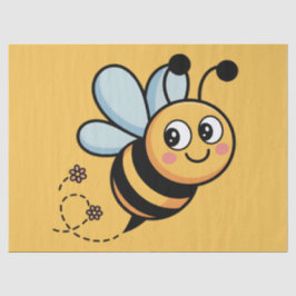 Papel De Seda Mascote de Abelha Amigável para Crianças com Trilh