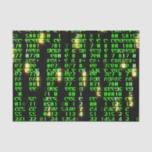 Papel De Seda Matriz de códigos