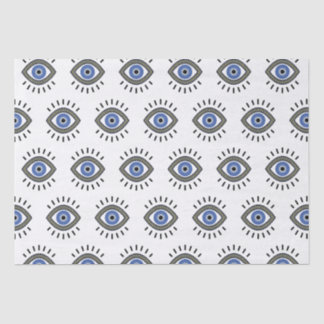 Papel De Seda Mau de proteção ocular, olhos azuis gregos