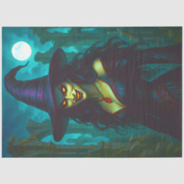 Papel De Seda Mau Gothic Witch Brilhante - Halloween Assombrado