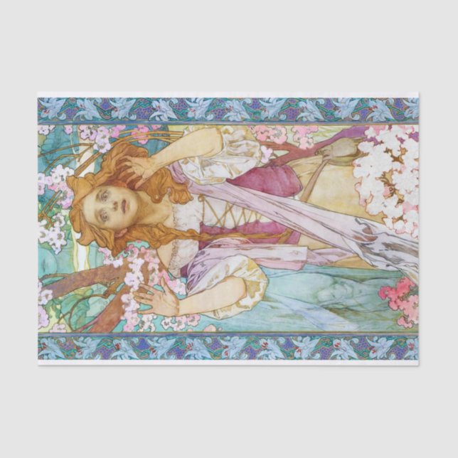 Papel De Seda Maud Adams como Joana d'Arc, Mucha (Frente )