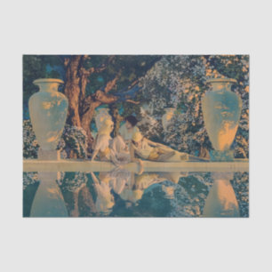 Papel De Seda Maxfield Parrish O Jardim de Alá 1918 Arte Fina