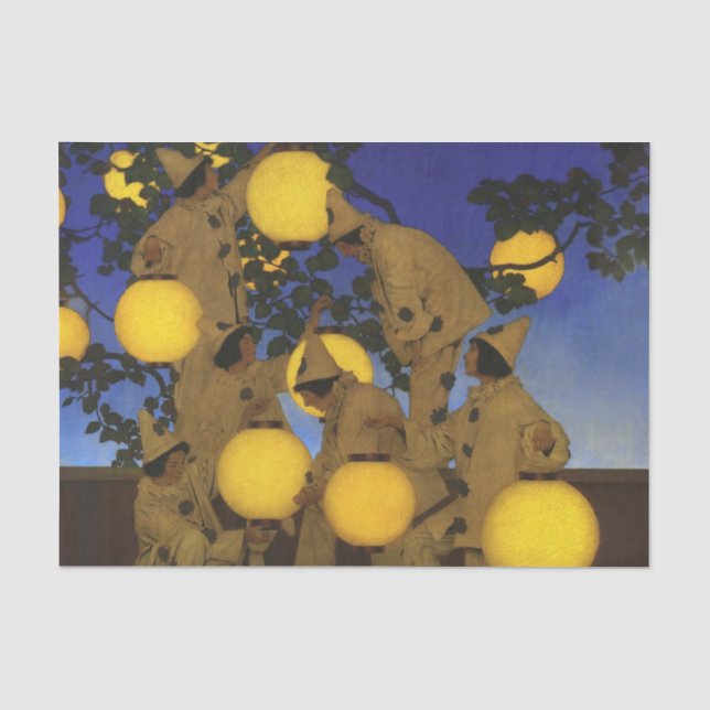 Papel De Seda Maxfield Parrish Os Portadores de Lanternas 1908 V (Frente )