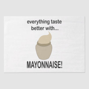 Papel De Seda Mayonnaise Sauce Comida Engraçado Mayonnaise
