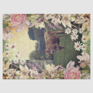 Papel De Seda Meadow Flower Jersey Cow 