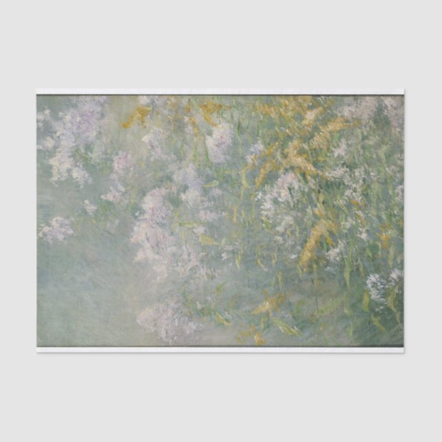 Papel De Seda Meadow Flowers Ouro Rod por Twachtman (Frente )