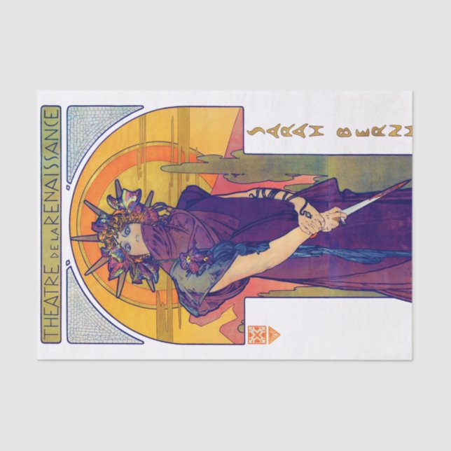 Papel De Seda Medea (Medee), Alphonse Mucha (Frente )