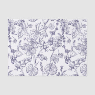 Papel De Seda Medicamento Cosmético De Flor Selvagem Desenhado À