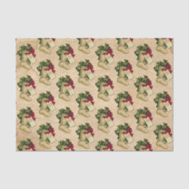 Papel De Seda Meia de Natal Vintage Vitoriana Antiga