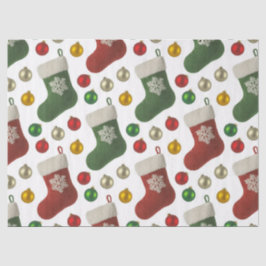 Papel De Seda Meia do Papai Noel