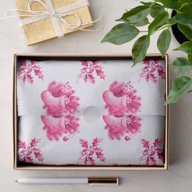 Papel De Seda Meias Vintage Rosa (Presente)