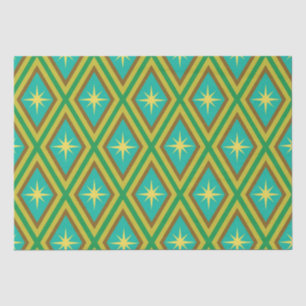 Papel De Seda Meio século - Estrelas amarelas no padrão de diama