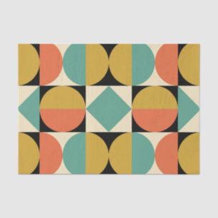 Papel De Seda Meio século Geométrico Moderno